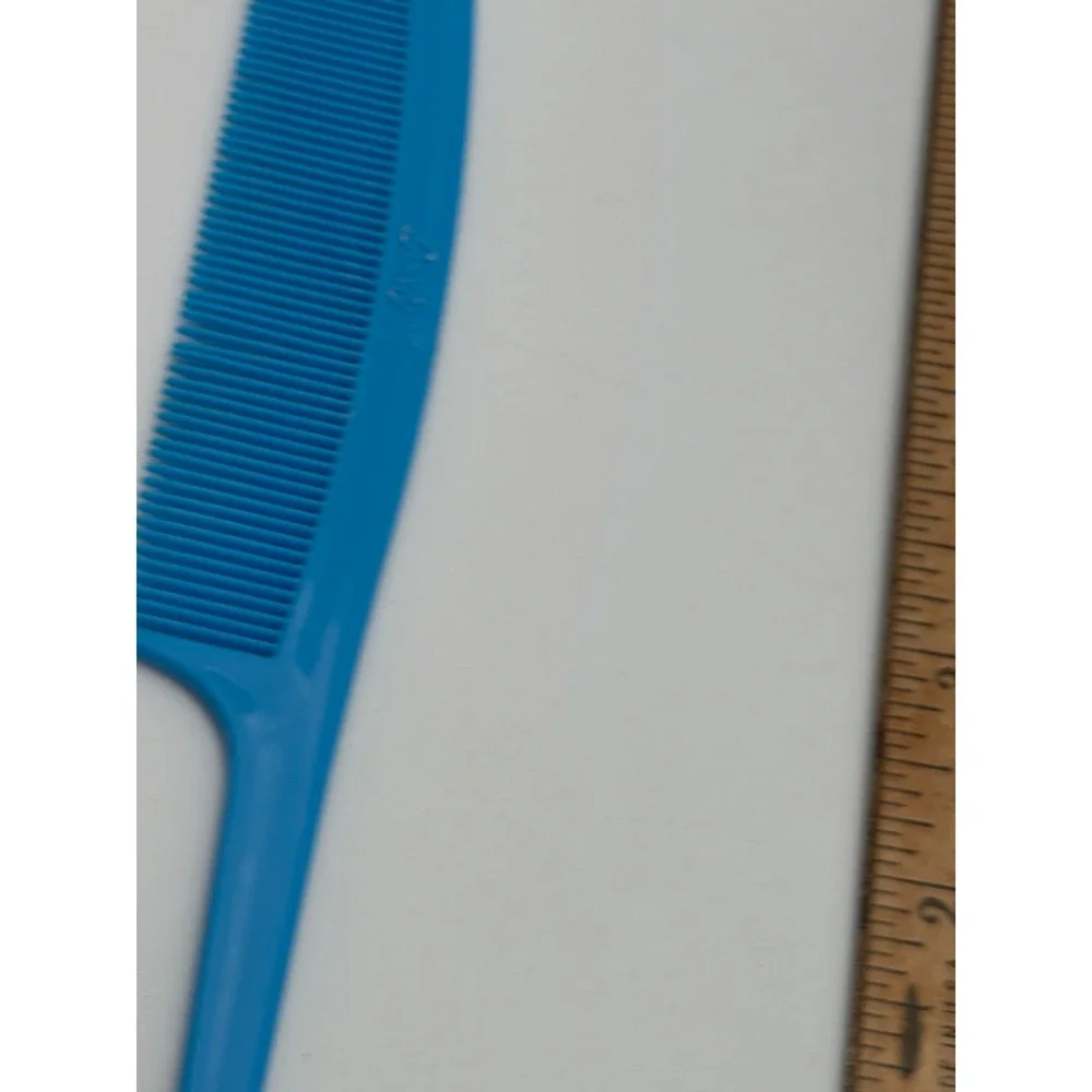 Vintage Goody Blue Rat Tail Comb Fine Tooth Hair‎ Styling Tool Made in USA